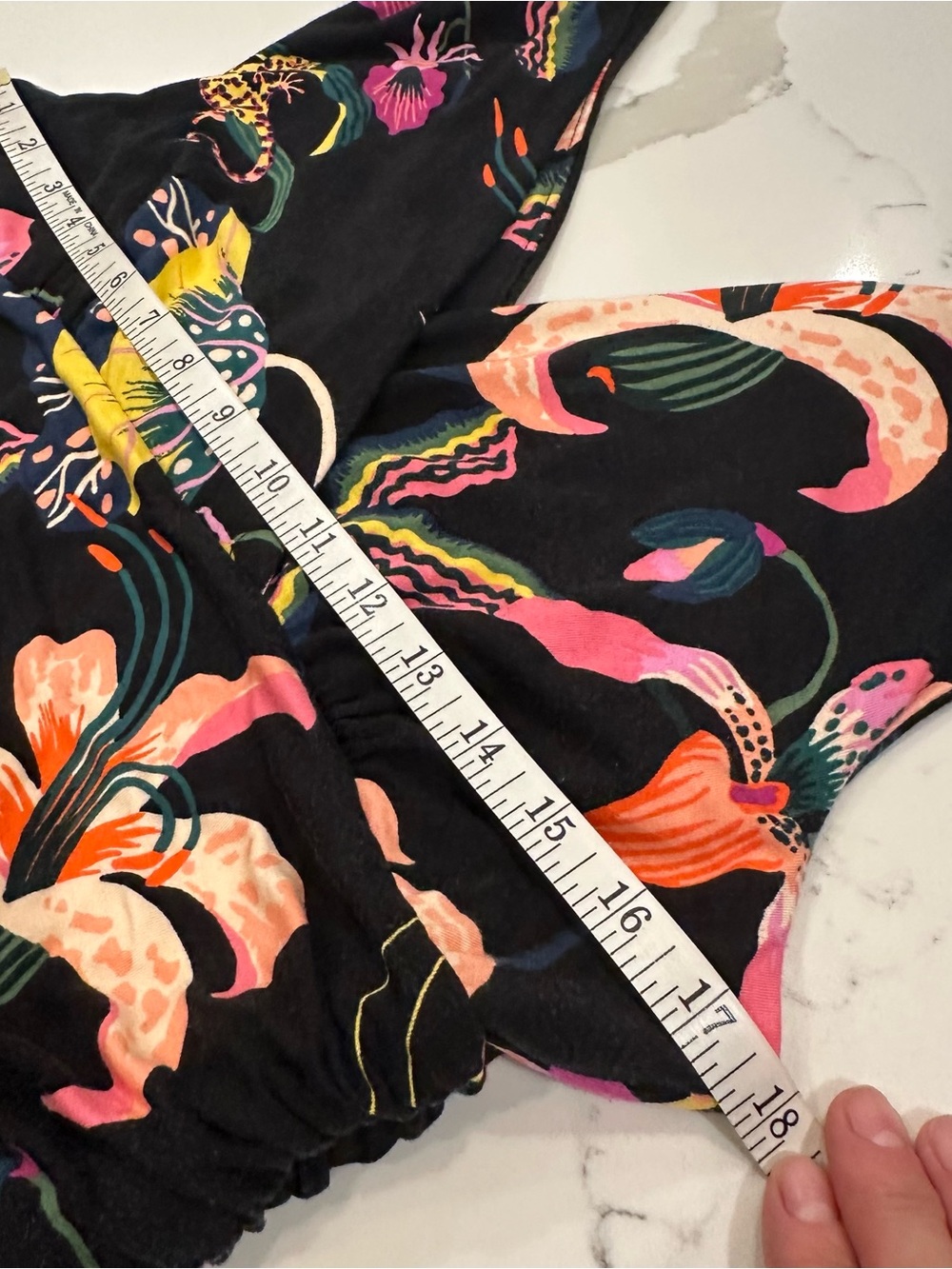Soma Soft Jersey Sleeveless Maxi Dress XL Black Floral Tropical Resort Beach - Picture 11 of 11